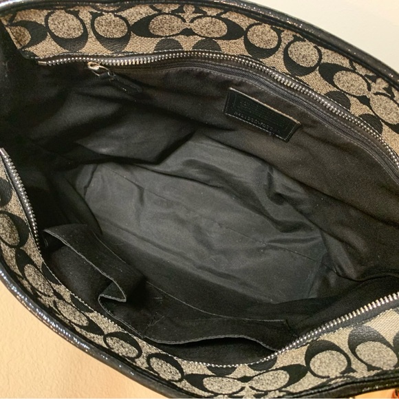 Coach GUC Peyton Signature Zip Top Large Tote Shoulder Bag - Picture 5 of 14